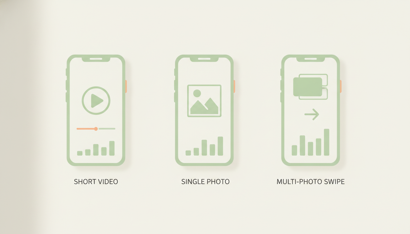 Comparison illustration of Instagram Reels, feed posts, and carousels engagement
