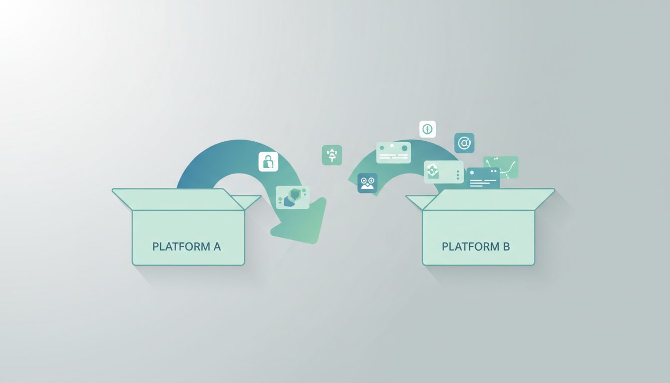 Illustration of migrating from one scheduling tool to another smoothly